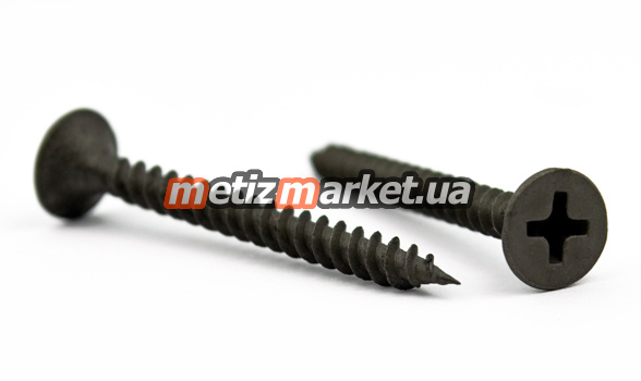 подробное фото din18182 саморез черный по металлу 3.5x35 фосф интернет магазин Metizmarket