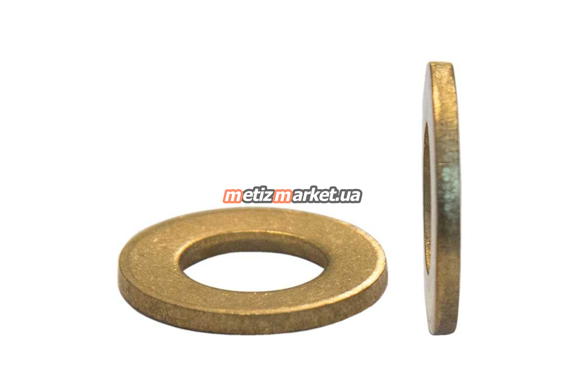 подробное фото шайба плоская 5х10 din 125 латунь интернет магазин Metizmarket