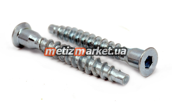 подробное фото  шуруп мебельный конфирмат 6.4x50 цб интернет магазин Metizmarket