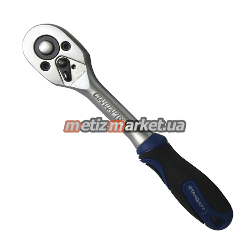 подробное фото трещотка реверсивная 1/2" стандарт tr12st интернет магазин Metizmarket