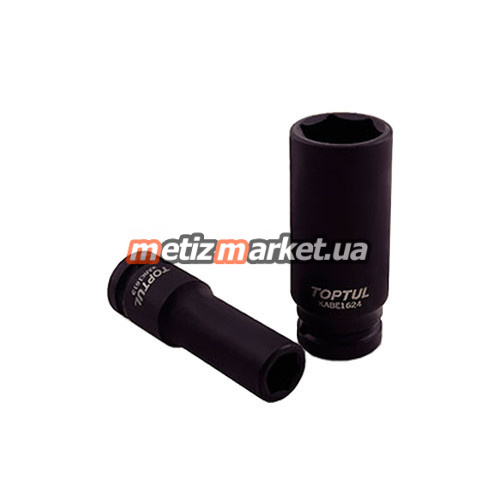 подробное фото ударная головка длинная toptul 1/2" 32мм kabe1632 интернет магазин Metizmarket
