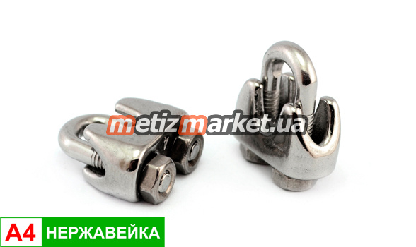 подробное фото art 7248 зажим для тросов din 741 a4 нерж 3мм интернет магазин Metizmarket
